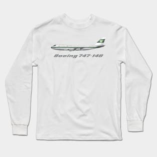 Irish Aer Lingus, First 747-100 St Patrick Tee Shirt Version Long Sleeve T-Shirt